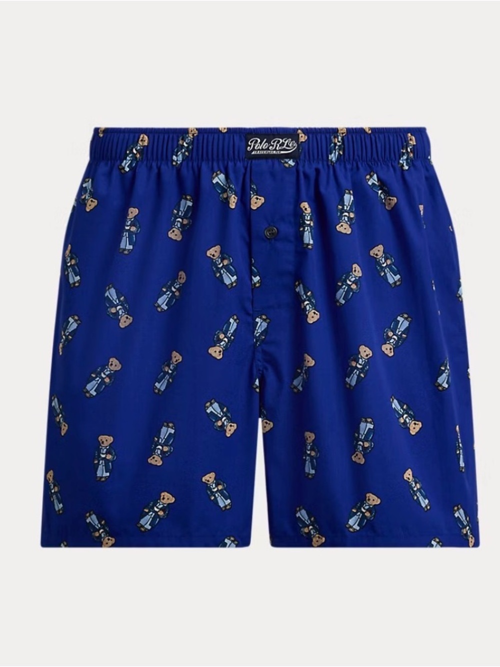 Polo by Ralph Lauren Men’s Blue Bear Print Boxer Shorts